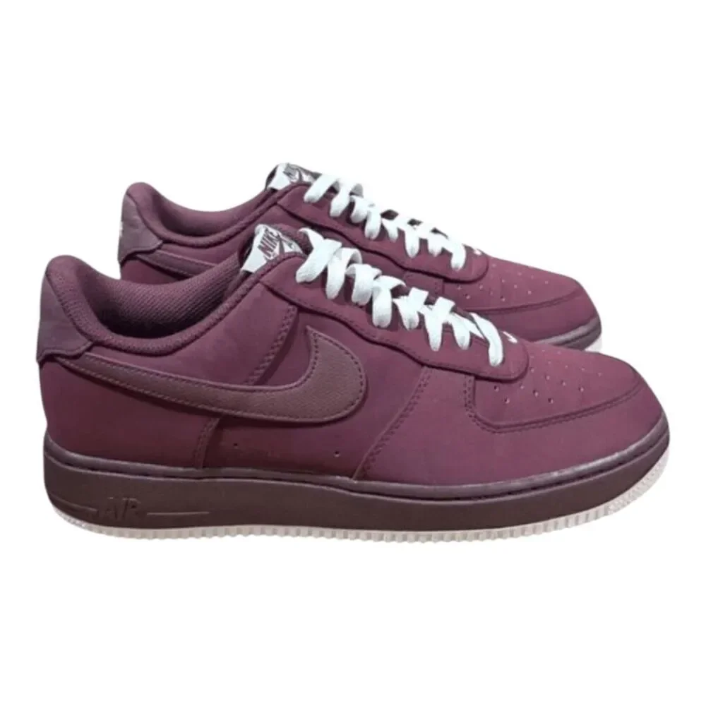 NIKE Air Force 1 Low 'Night Maroon' Sneakers Size 9.5